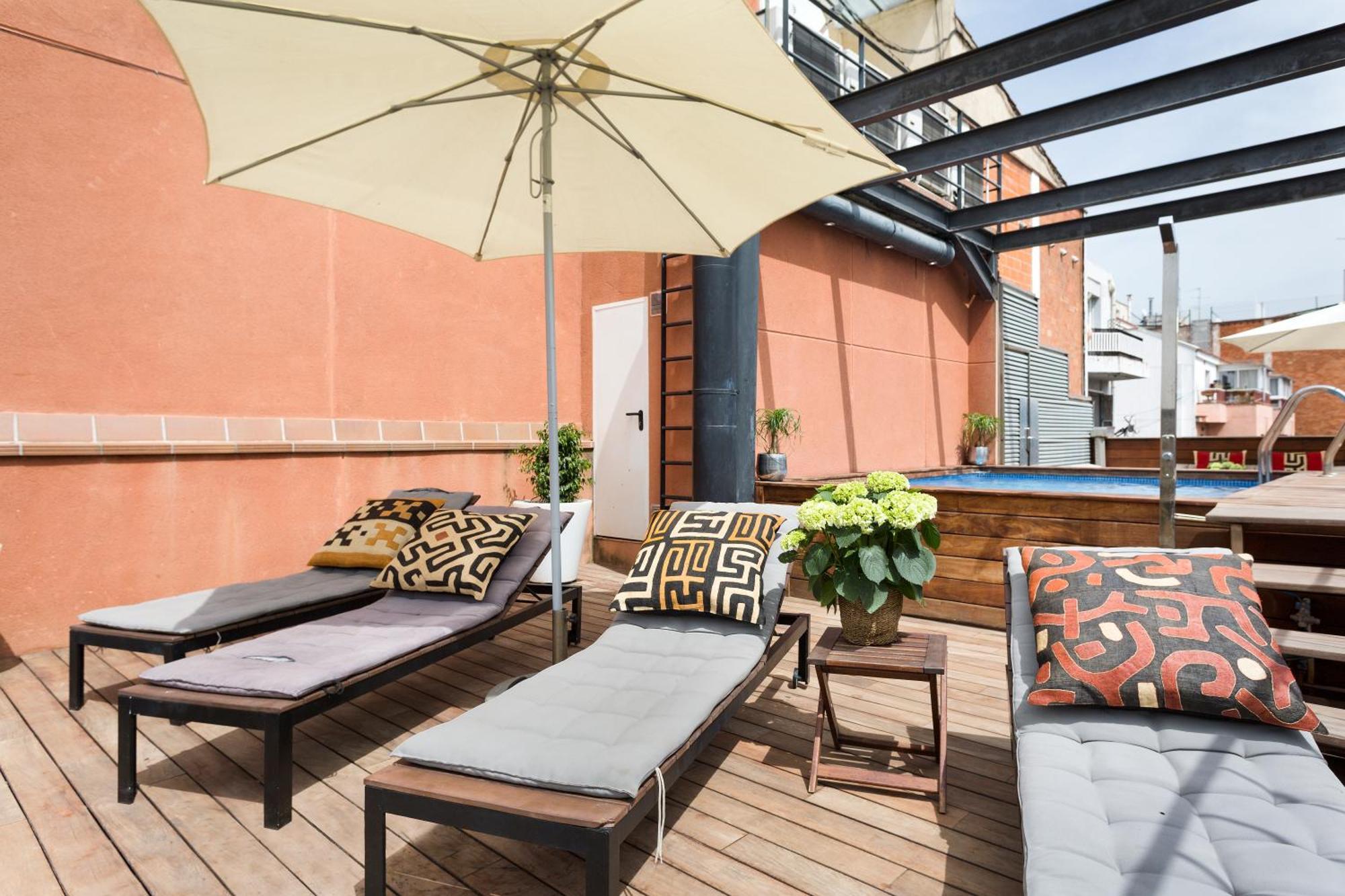 Apartment Barcelona Rentals - Pool Terrace In City Center 객실 사진